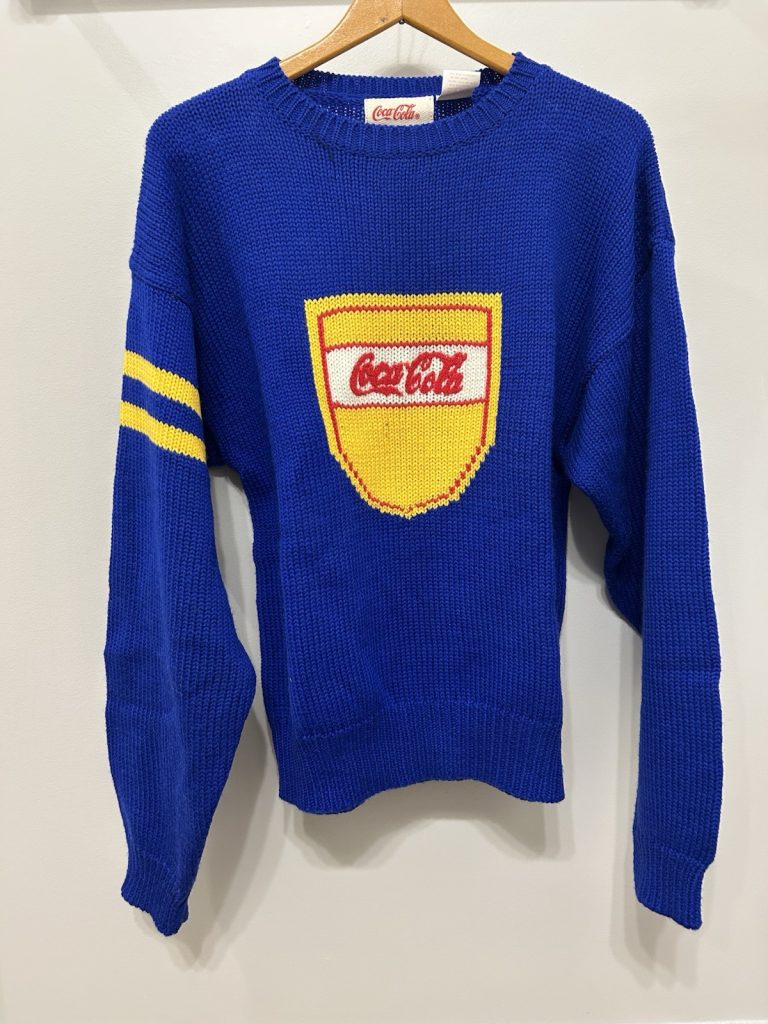 Vintage Unique Coca-Cola Wool Sweater - Size Large