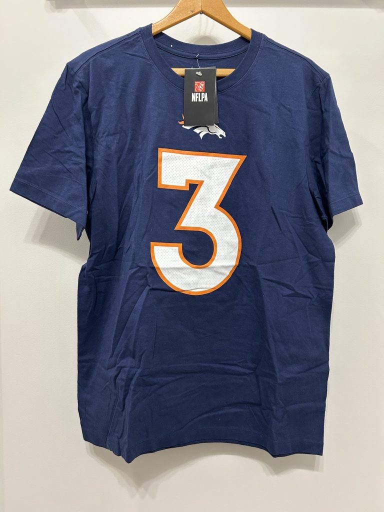 Russell Wilson Nike T Shirt Denver Broncos White Mens Size Large