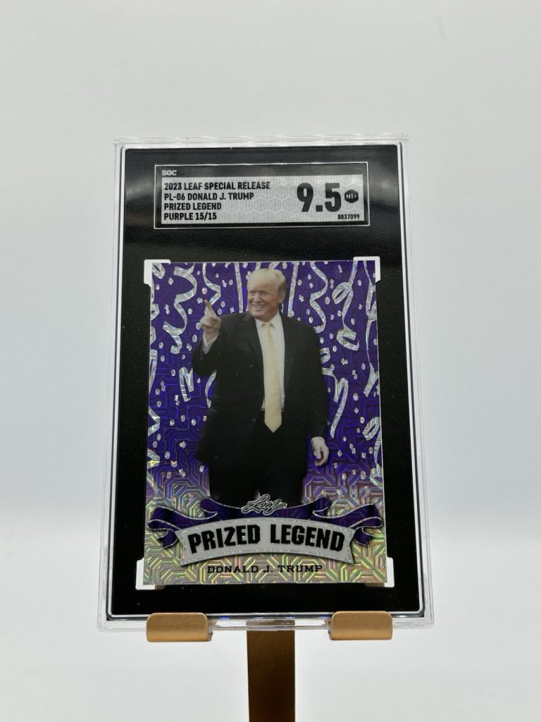 2023 Leaf Special Release DONALD TRUMP Purple Prized Legend SSP 15/15 - SGC 9.5