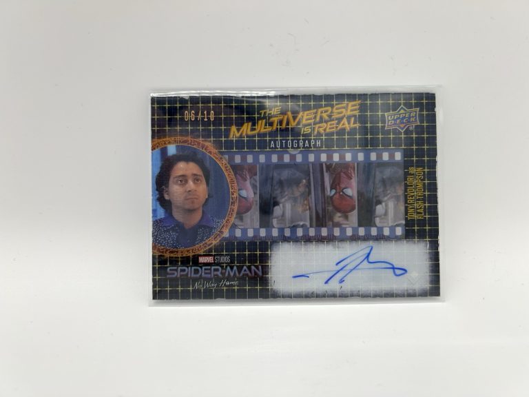 2023 Marvel Spider-Man No Way Home Gold /10 Tony Revolori as Flash Auto