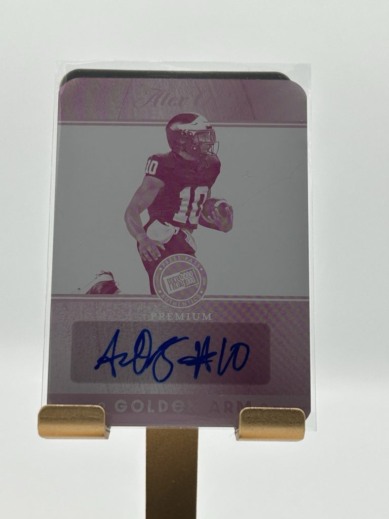 2024 Leaf Press Pass Premium Autograph 1/1 Alex Orji - Michigan Wolverines