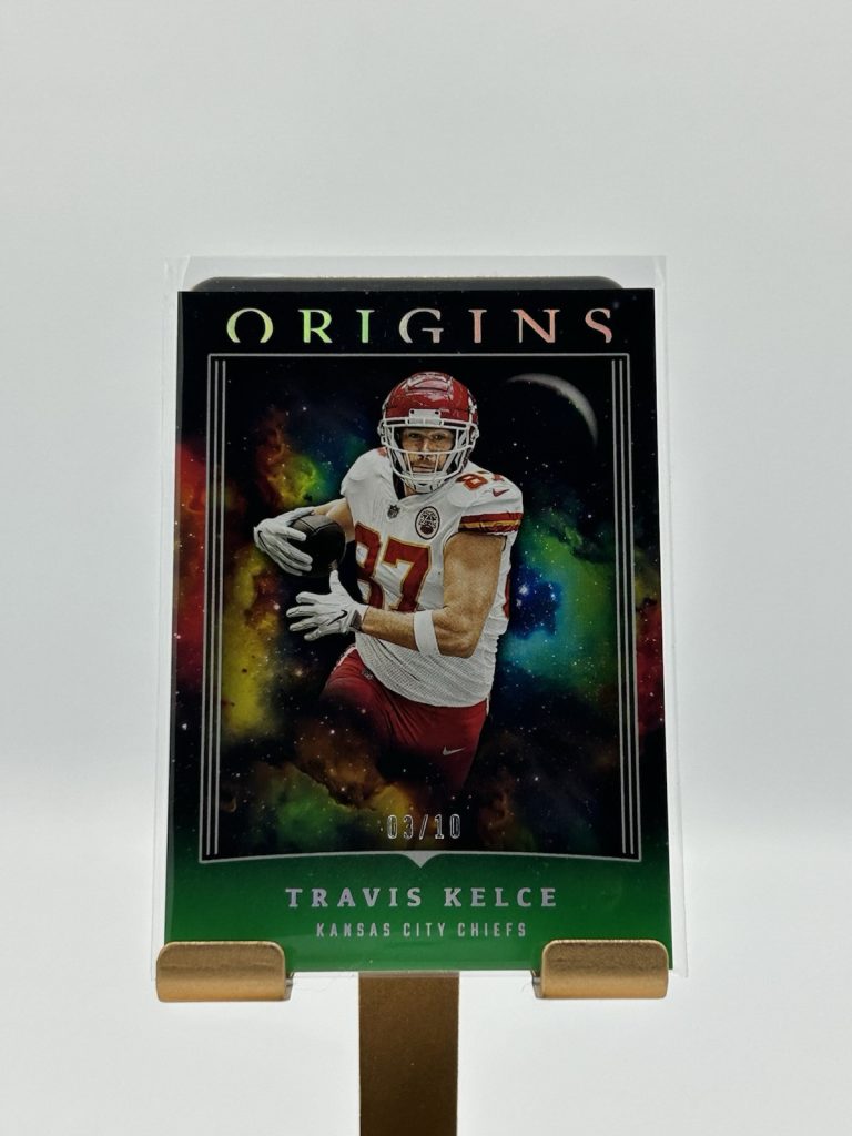Travis Kelce 2023 Panini Origins Holo Green #53 03/10 Kansas City Chiefs SSP