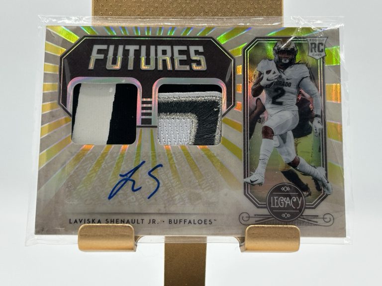 LAVISKA SHENAULT JR 2020 PANINI LEGACY FUTURES DUAL PATCH AUTO RC #D 03/10