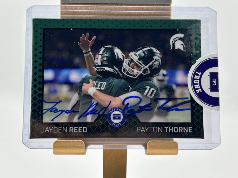 Jayden Reed & Payton Thorne /25 AUTOGRAPH 2022 Players Trunk - Michigan State