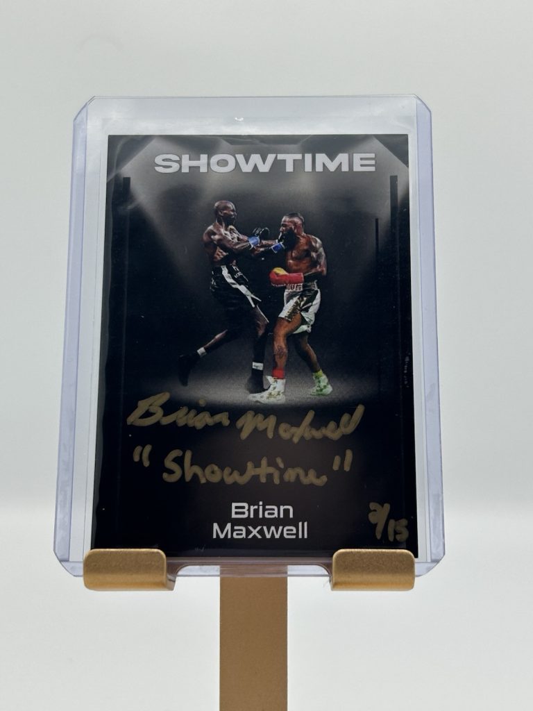 2022 Brian Maxwell Autograph Inscribed Showtime Trading Card Stock-Exchange /15