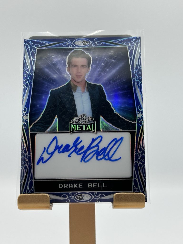 2024 Leaf Metal Pop Century ON CARD AUTO BLUE COLOR MATCH 1/5 Drake Bell & Josh
