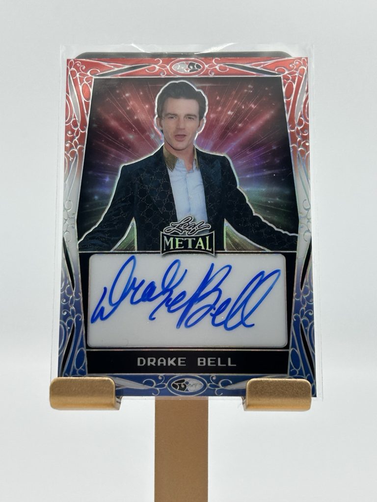 2024 Leaf Metal Pop Century ON CARD AUTO RED WHITE BLUE 22/25 Drake Bell & Josh