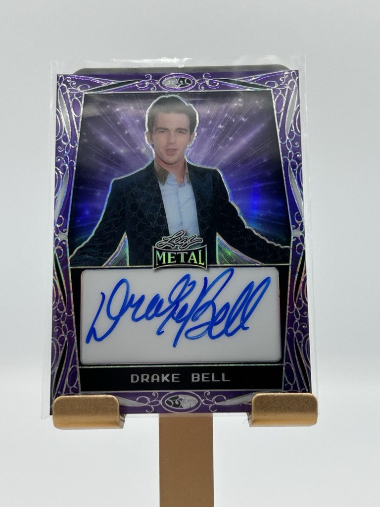 2024 Leaf Metal Drake Bell Auto On Card Autograph Blue /15 Drake & Josh