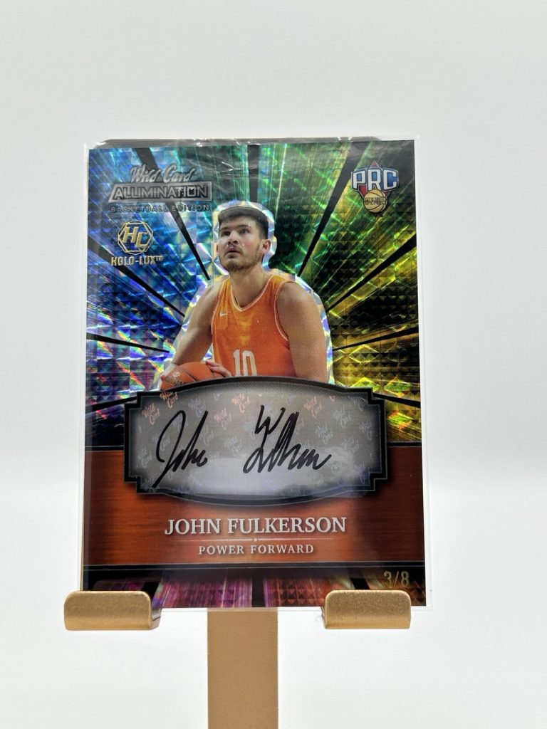 2022 Wild Card Alumination John Fulkerson Auto Toronto Raptors 3/8