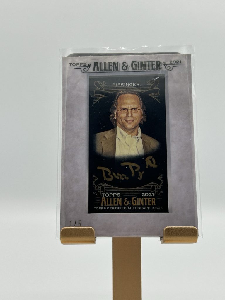 2021 Topps Allen & Ginter Buzz Bissinger Mini Framed Auto /5 Autograph