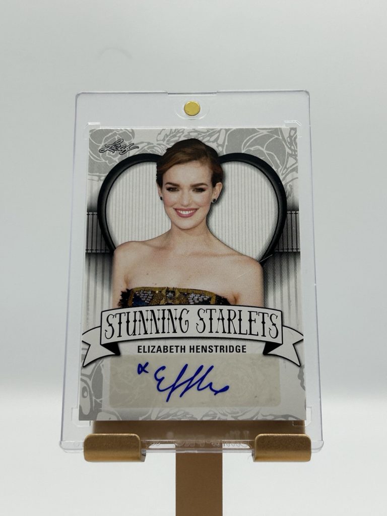 2017 Leaf Stunning Starlets Elizabeth Henstridge Autograph Card SS-EH1