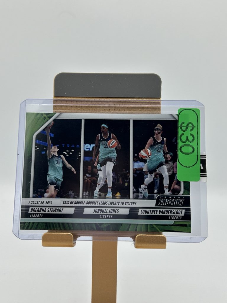 2024 Panini Instant WNBA #174 Stewart/ Jones/Vandersloot Jungle /25 Liberty