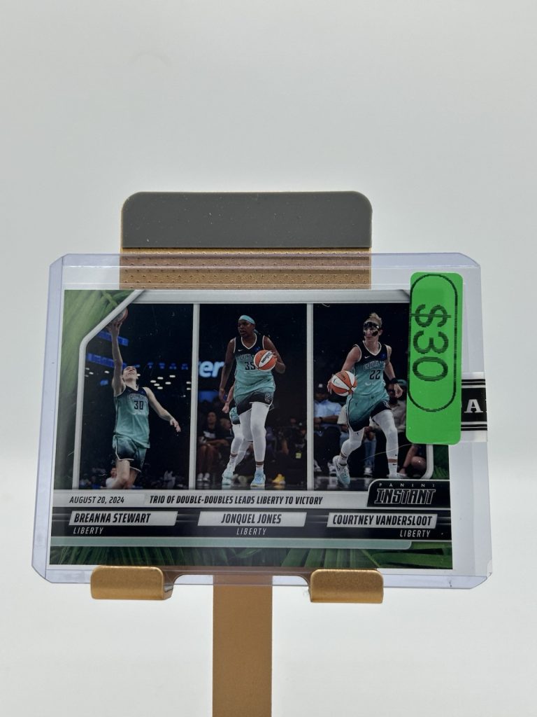 2024 Panini Instant WNBA #174 Stewart/ Jones/Vandersloot Jungle /25 Liberty