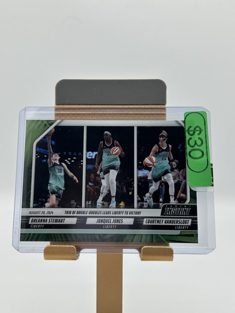 2024 Panini Instant WNBA #174 Stewart/ Jones/Vandersloot Jungle /25 Liberty