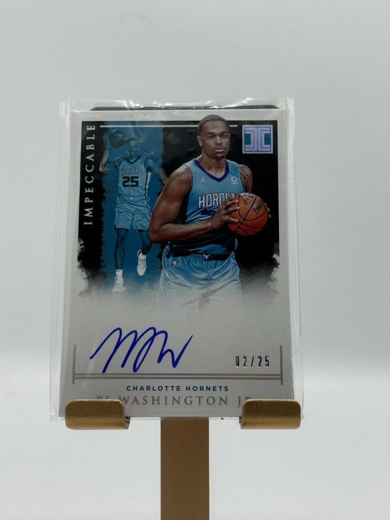 PJ Washington Jr 2019-20 Impeccable Rookie Signatures RC Auto /25 Hornets