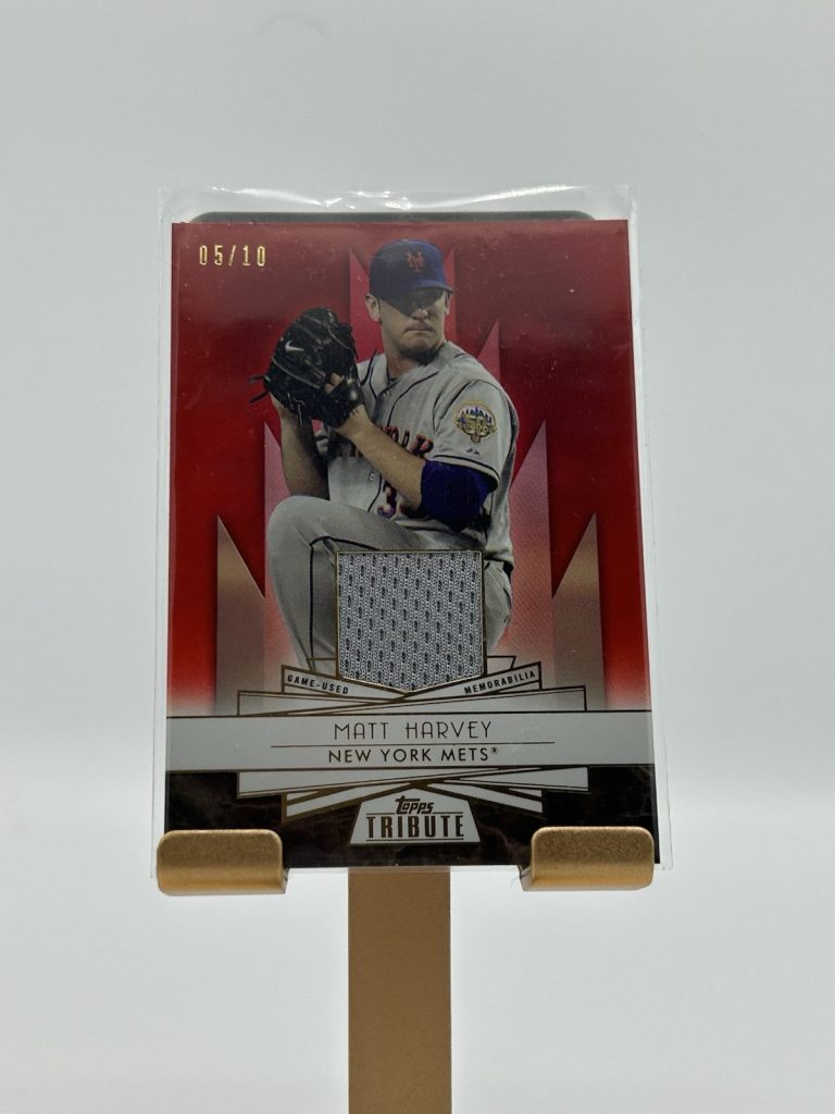 2014 Topps Tribute Forever Young Relics #FYR-MH Matt Harvey /10 GU Memorabilia