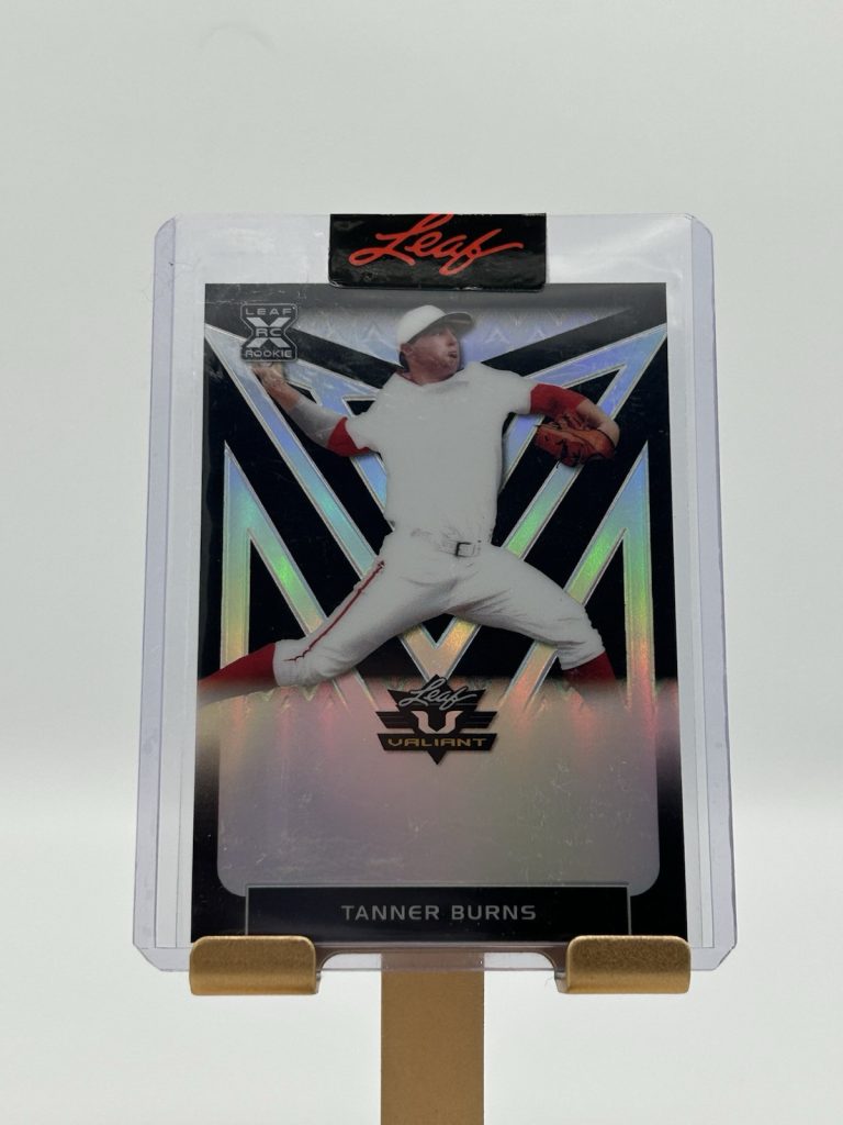2020 LEAF VALIANT TANNER BURNS RC CLEAR BLACK UNSIGNED PROOF 1/1