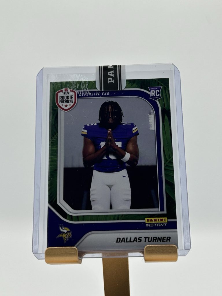 2024 Panini Instant Dallas Turner RC NFL Rookie Card RPS FIRST LOOK Vikings /25