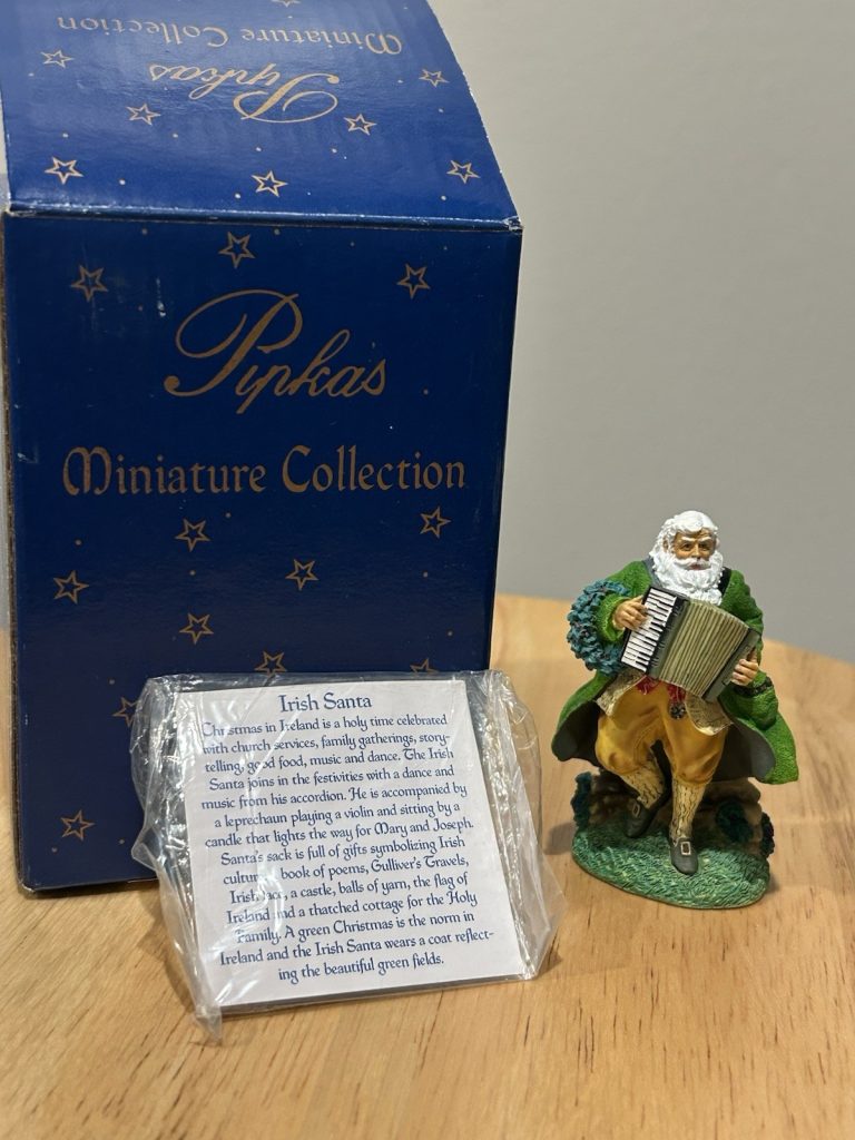 Pipka Reflections of Christmas Irish Santa Limited Edition