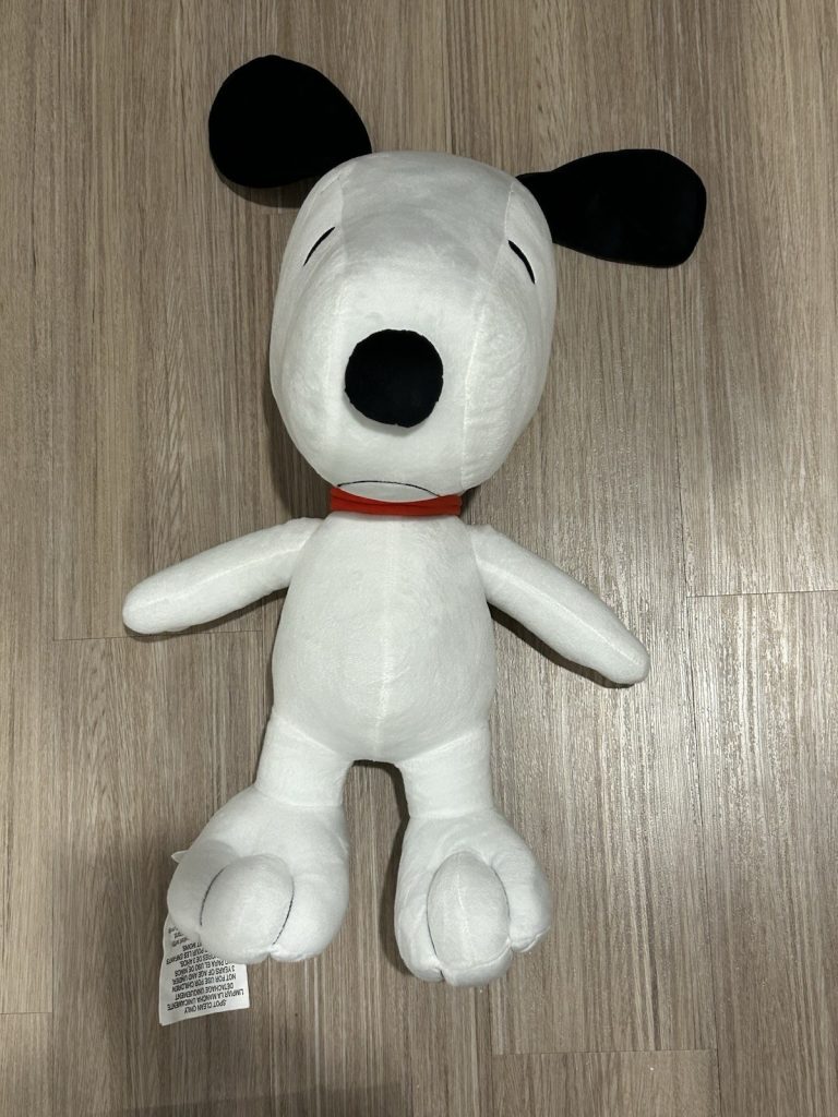 Snoopy Dog Kohls Cares Peanuts White Black Red Collar Plush Stuffed Animal