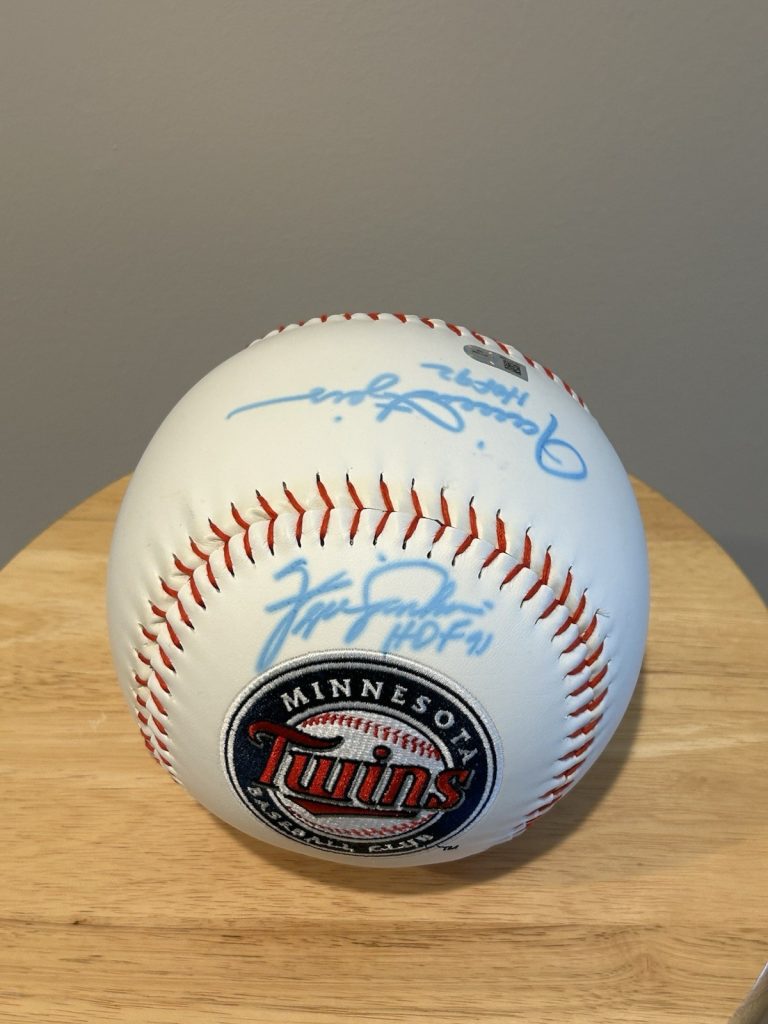 Fingers Gooden Jenkins HOF Signed Oversized Baseball MLB Authentication