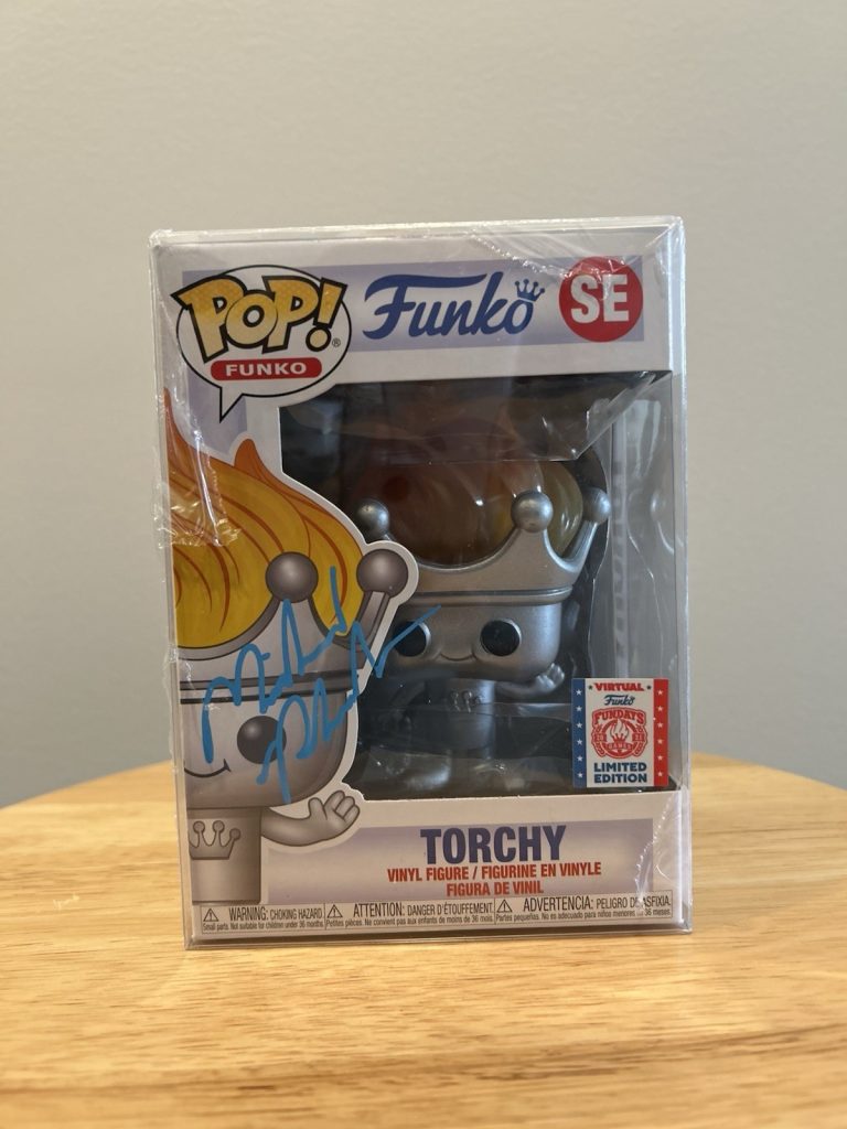Michael Phelps Signed Autographed Funko Pop Torchy LE Super Rare Olympics JSA