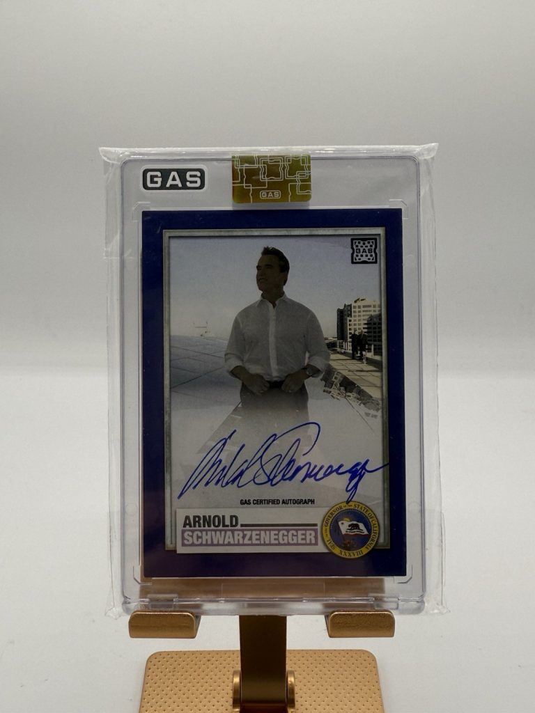 2023 GAS Governor Blue 08/10 Arnold Schwarzenegger #G-1 Auto 00em