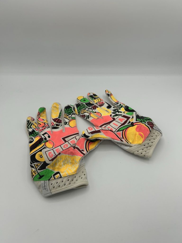 JR PACE NORTHWESTERN FOOTBALL SIGNED LIMITED EDITION GEORGIA FOOTBALL GLOVES