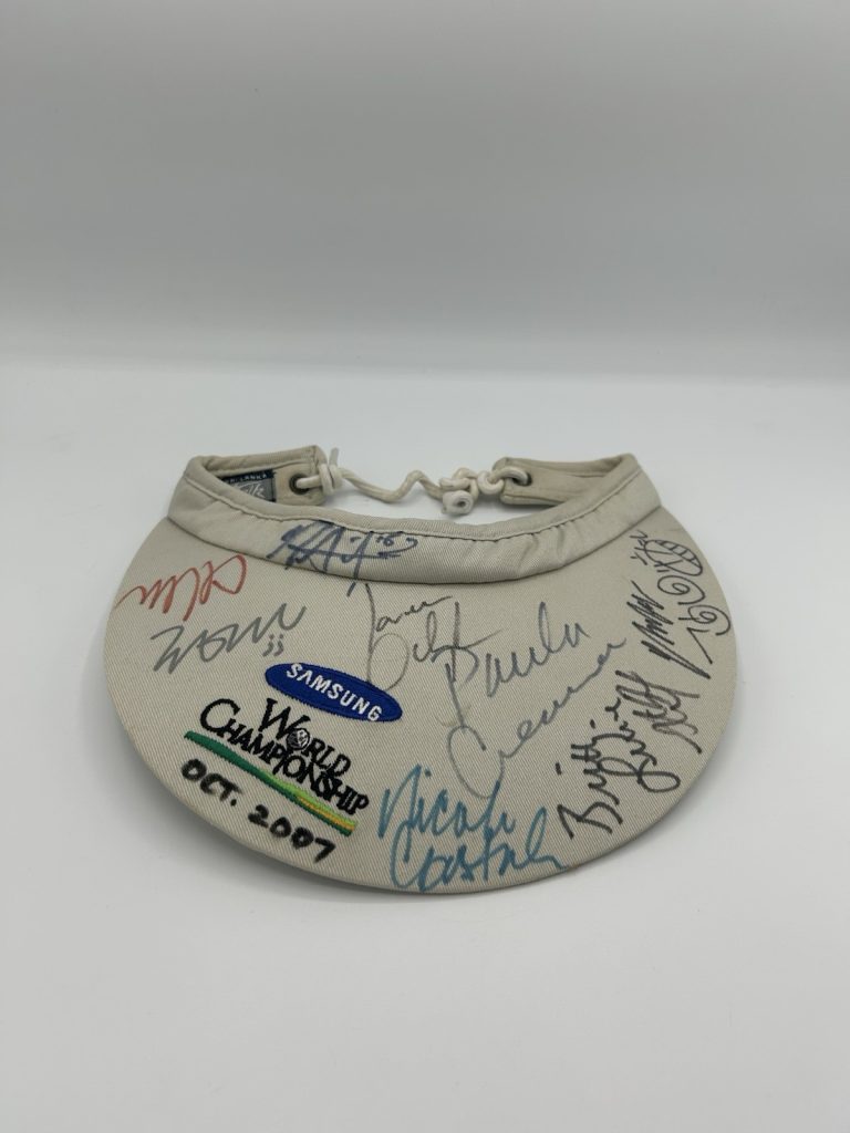 PGA TOUR Samsung World Championship 2007 Autographed Visor Hat Golf Signed