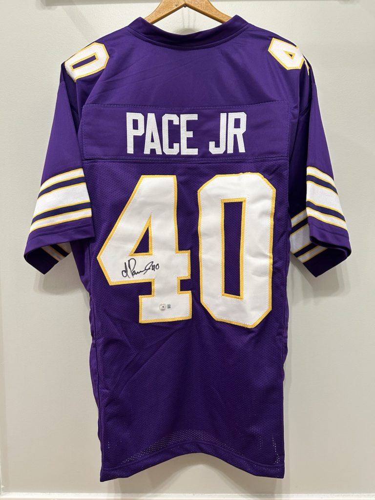 Ivan Pace Jr. Autographed Purple Pro-Style Jersey Minnesota Vikings Beckett