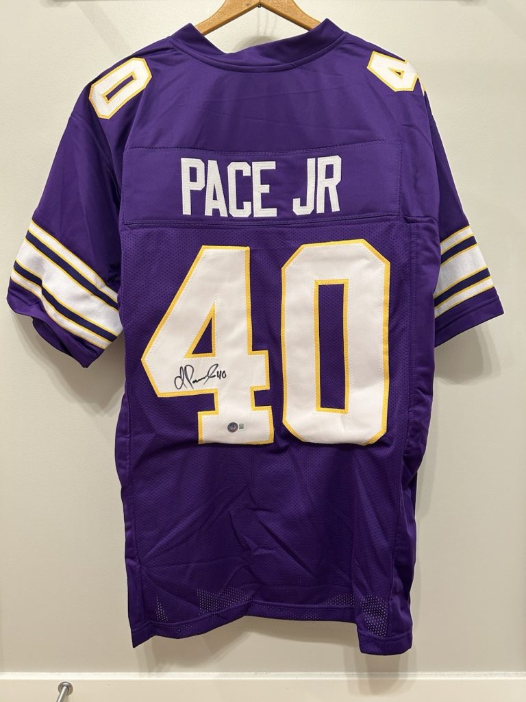 Ivan Pace Jr. Autographed Purple Pro-Style Jersey Minnesota Vikings Beckett