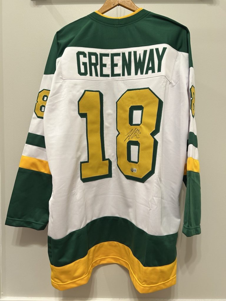 Jordan Greenway Autograph Jersey Minnesota Wild Beckett COA