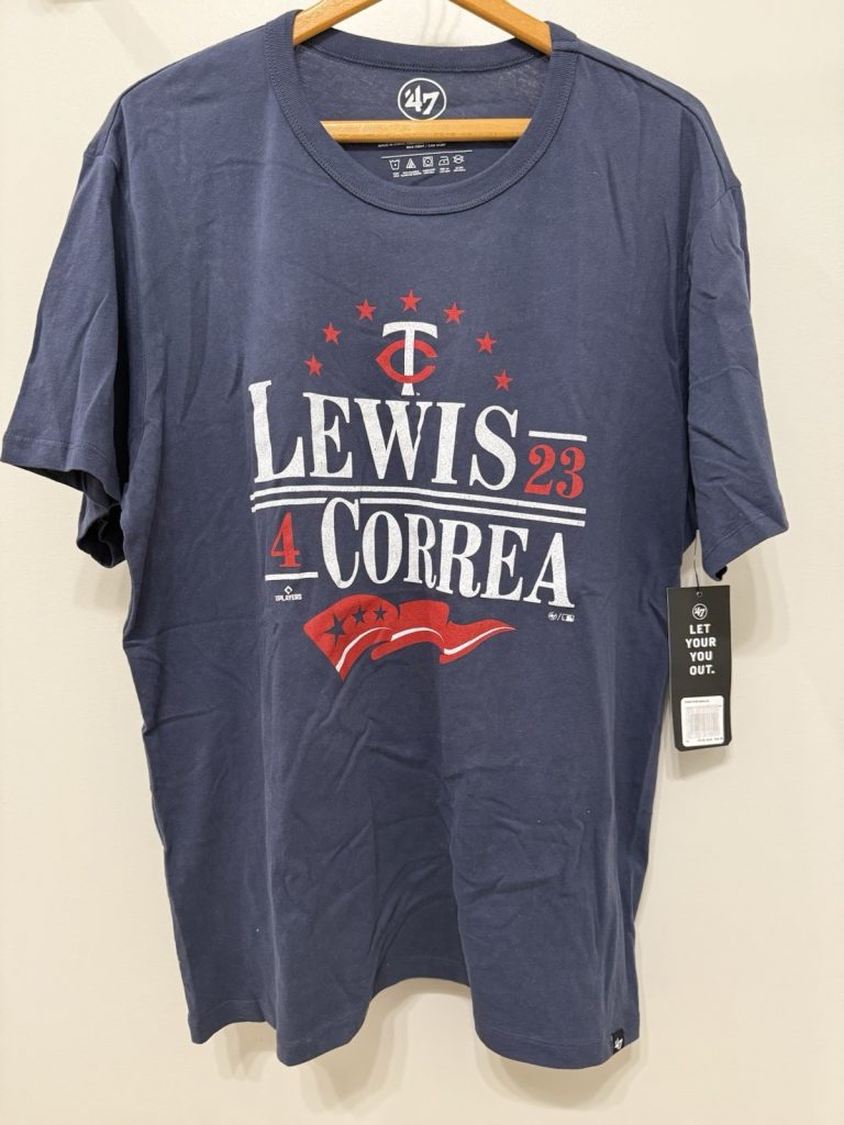 2023 Royce Lewis & Carlos Correa T-Shirt Minnesota Twins Size XL