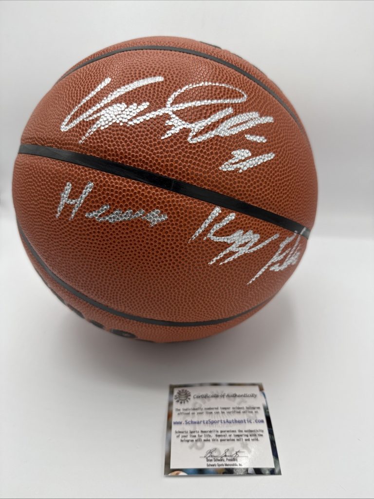 Dominique Wilkins signed autograph NBA basketball AND Human Highlight Film Hawks