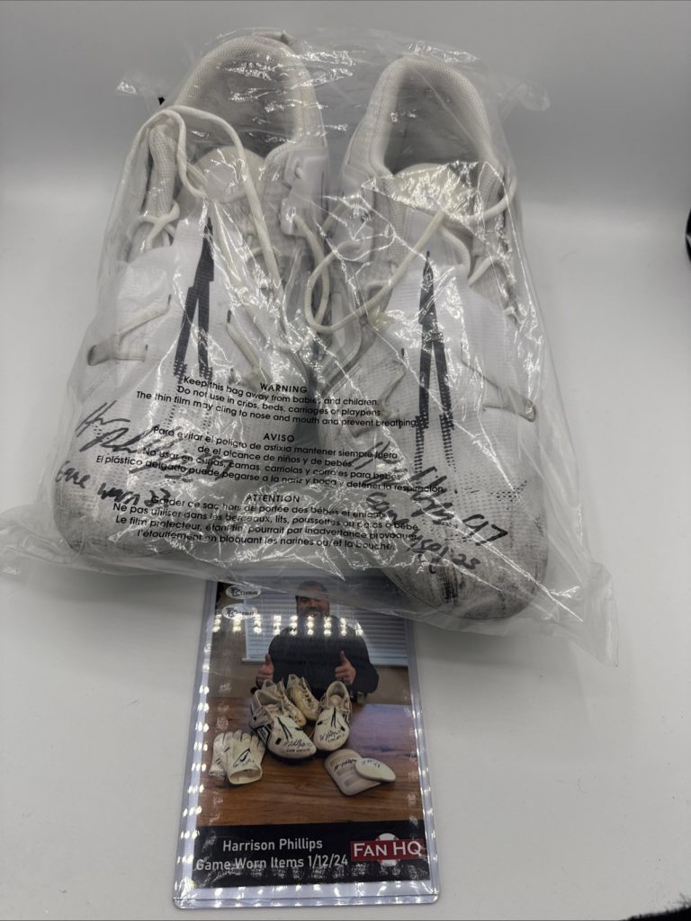 2023 Harrison Phillips Game Used Cleats Signed & Inscribed Minnesota Vikings