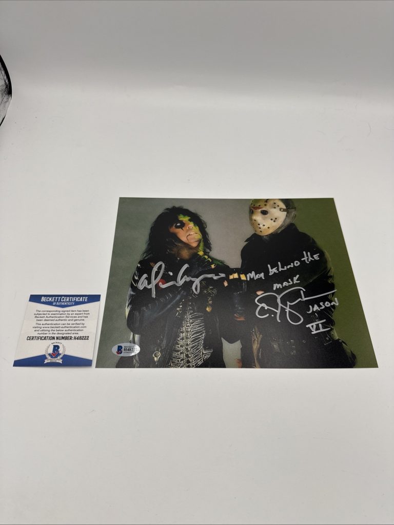 Autographed Alice Cooper & C. J. Graham Inscribed Beckett Certified