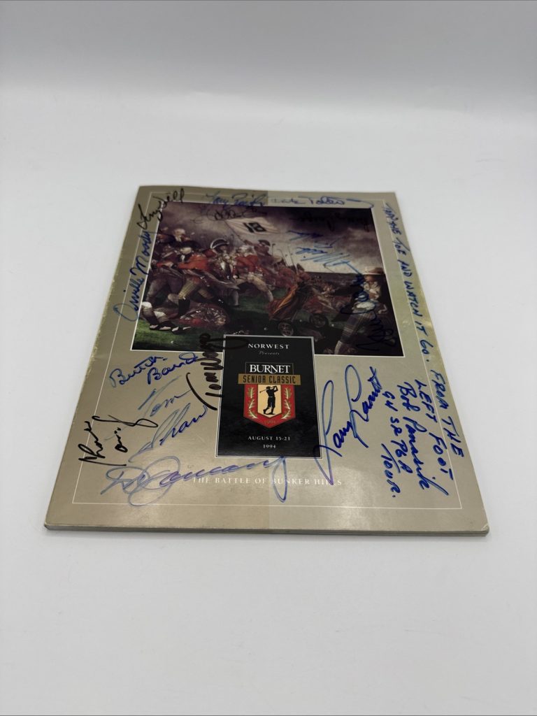 1994 Autographed Burnet Senior Classic Program Multi Signed Autograph Golf