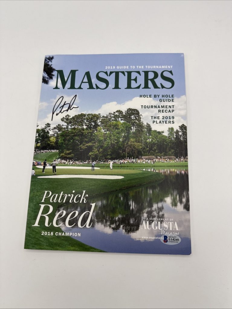 Patrick Reed Autographed Magazine Signed PGA Golf Autographed 2019 Masters COA