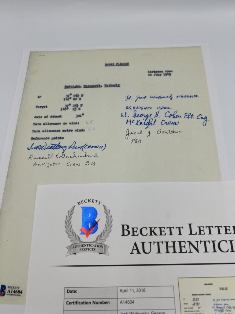 Jack Widowsky George Cohen Jacob Bontekoe Ira Weatherly Gackenbach Signed Becket