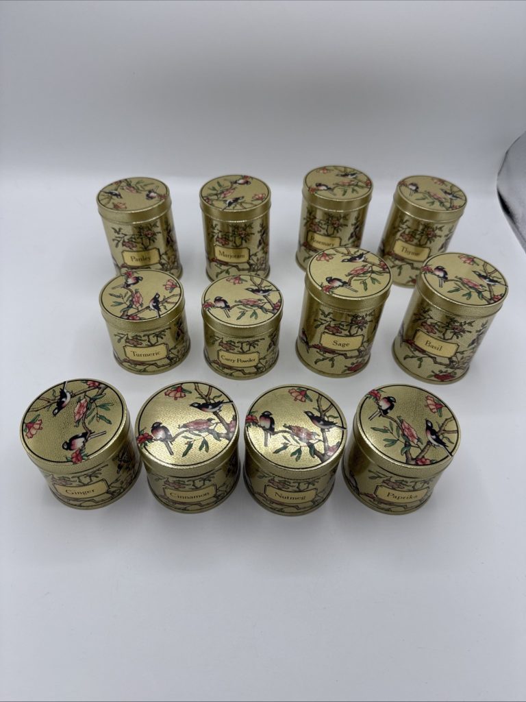 DoDo Herb And Spice Rounded Tin Brand New Set Of 13 Made In UK