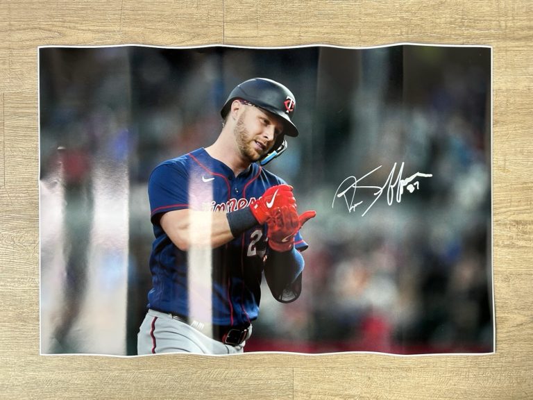 Ryan Jeffers Autographed Minnesota Twins Poster MLB Baseball
