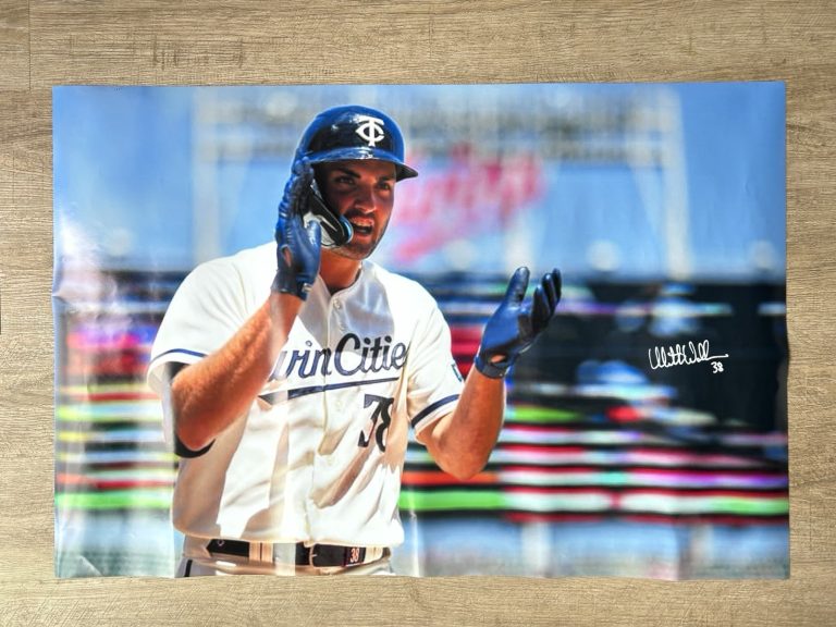 Matt Wallner Autographed Minnesota Twins Poster MLB Baseball