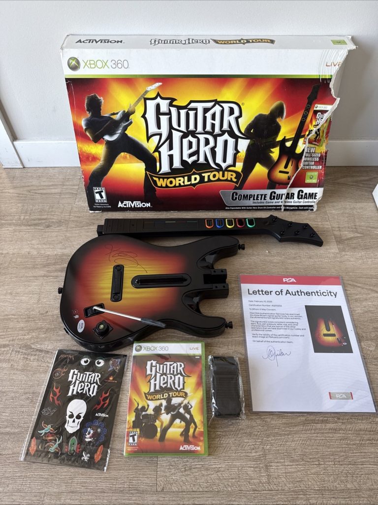 Kobe Bryant Signed Guitar PSA/DNA NBA Lakers Autograph Guitar Hero Collectible
