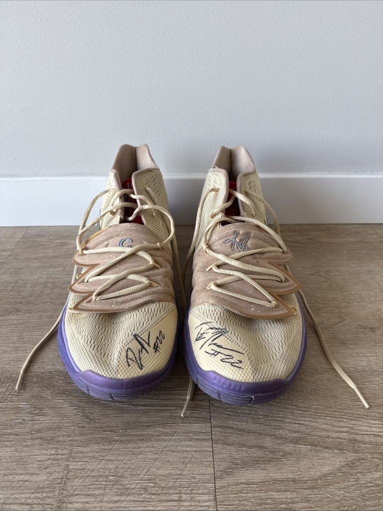 RJ Nembhard Signed Game-Worn TCU Basketball Shoes – Size 14 – Horned Frogs