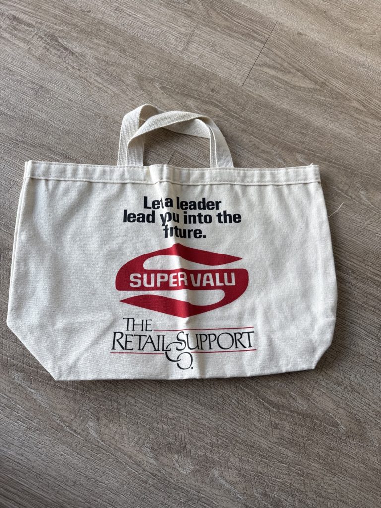 Vintage SuperValu Tote Bag Grocery Retail Promo Musgrave Rare