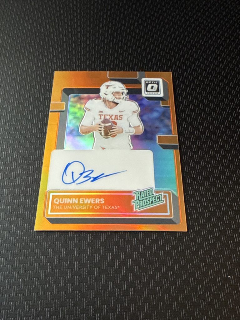 2024 Panini  Optic Rated Prospect Quinn Ewers ON CARD autograph 29/49 #RP-QEW