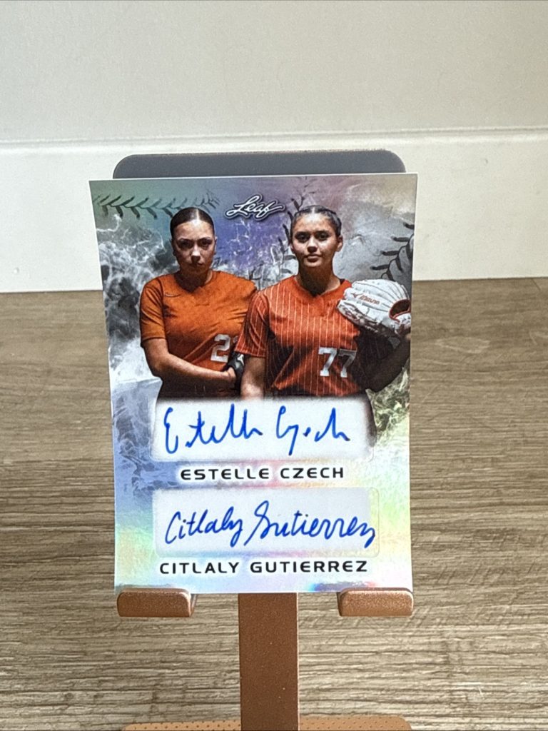 2024 Leaf Lone Star Softball Estelle Czech Citlaly Gutierrez Dual Auto #/44