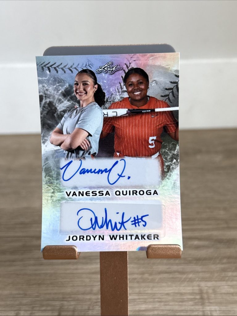 2024 Leaf Lone Star Softball VANESSA QUIROGA/JORDYN WHITAKER DUAL AUTO /44