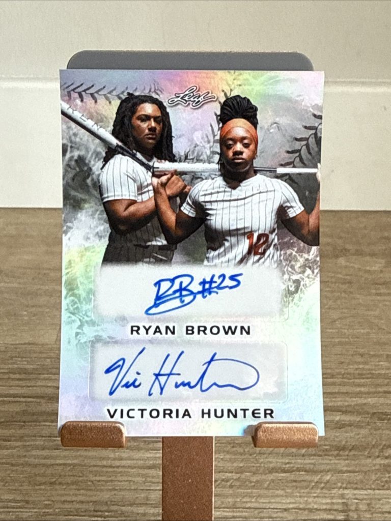 2024 Leaf Lone Star Softball - Ryan Brown / Victoria Hunter - Dual Auto /44