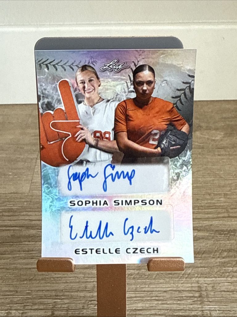 2024 Leaf Lone Star Softball - Sophia Simpson / Estelle Czech - Dual Auto /44